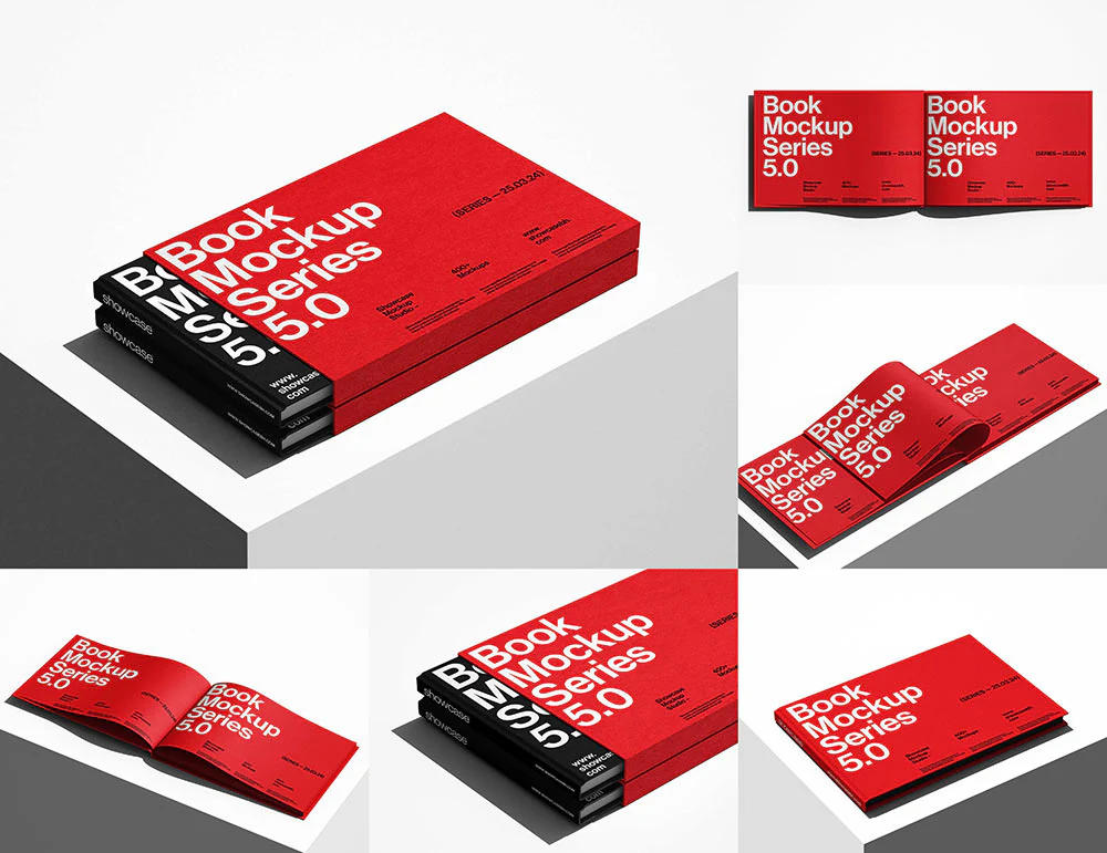 BF5_Book Folder Mockup Bundle