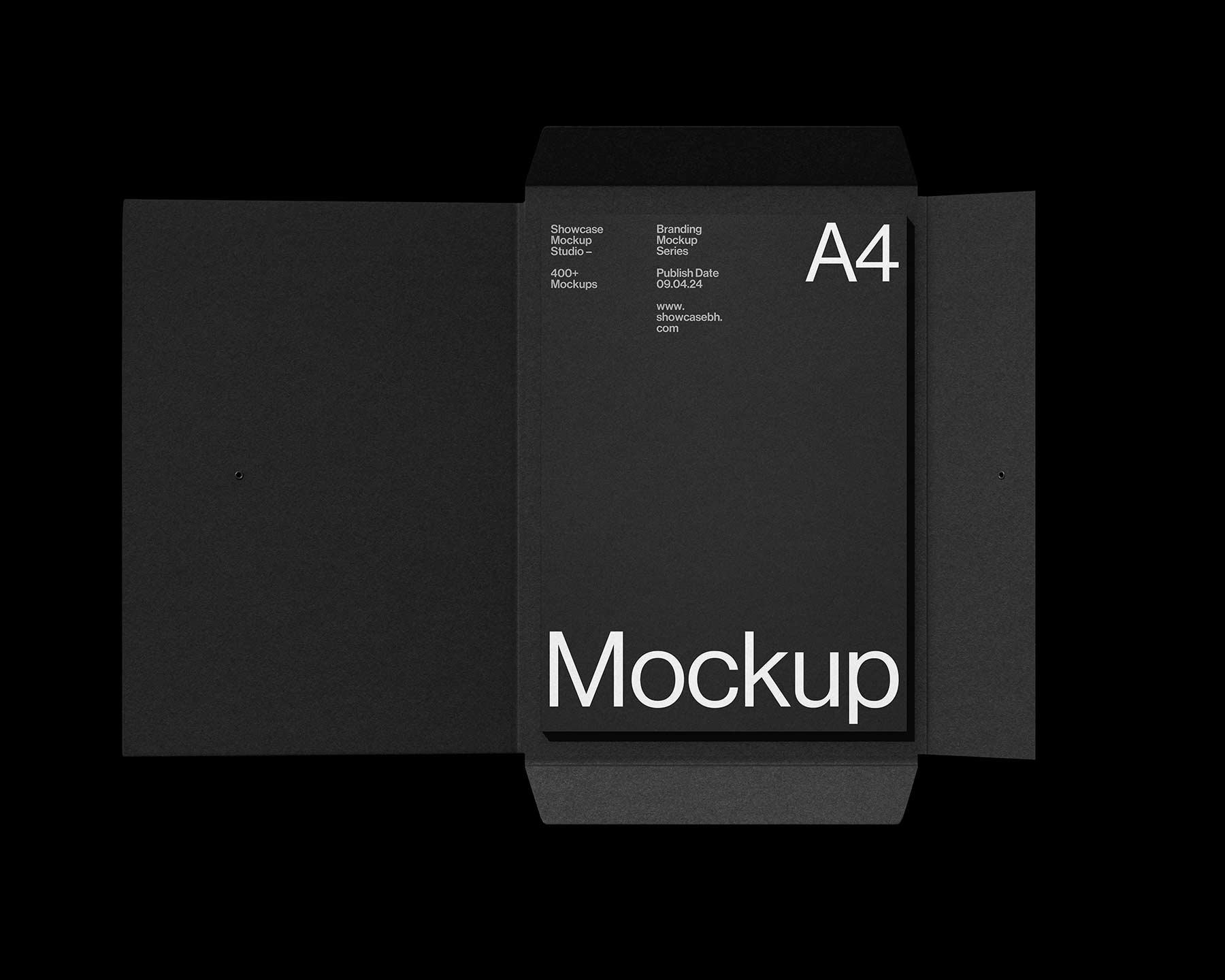 Black06_A4 Folder Mockup - Image 2