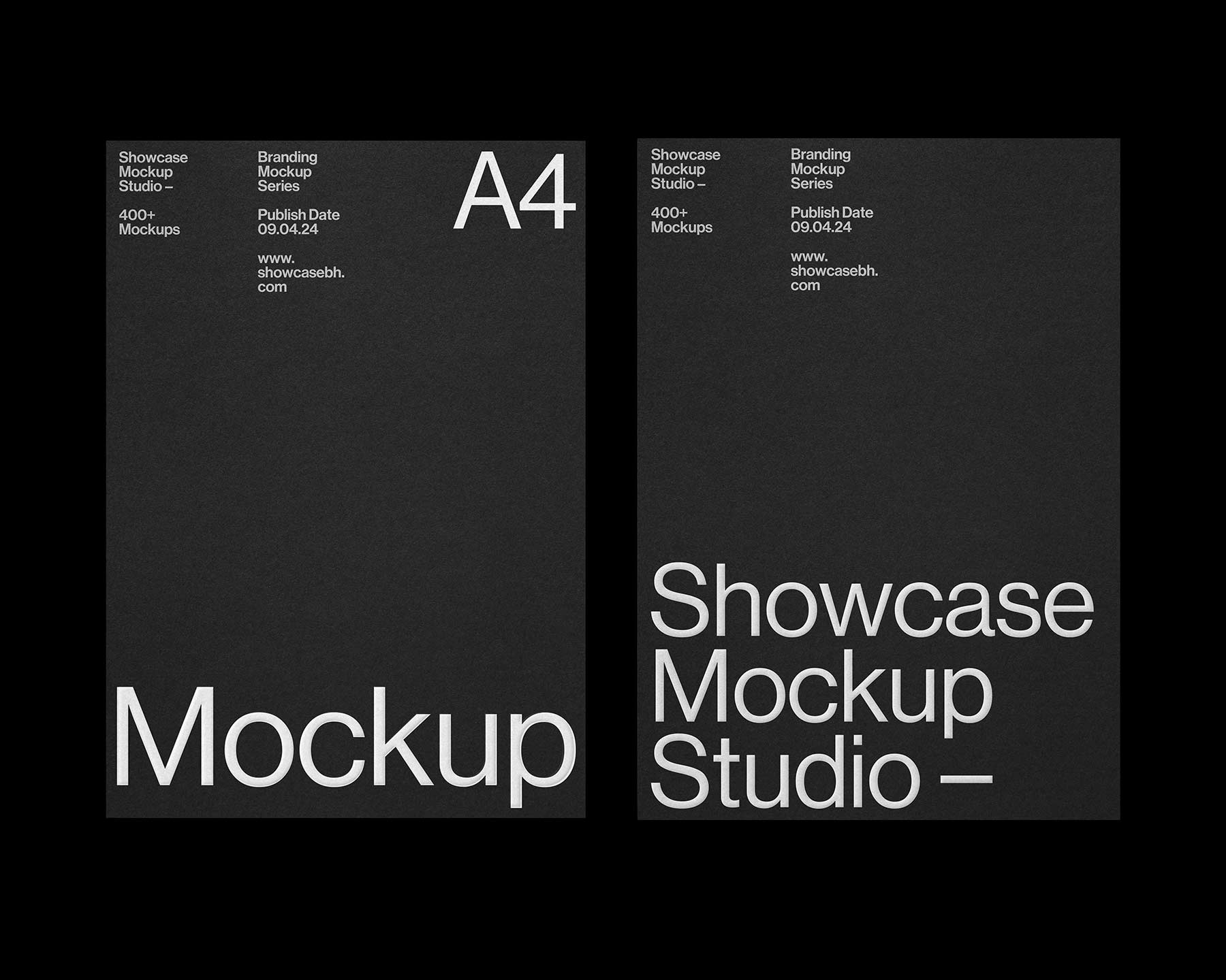 Black05_A4 Mockup - Image 2