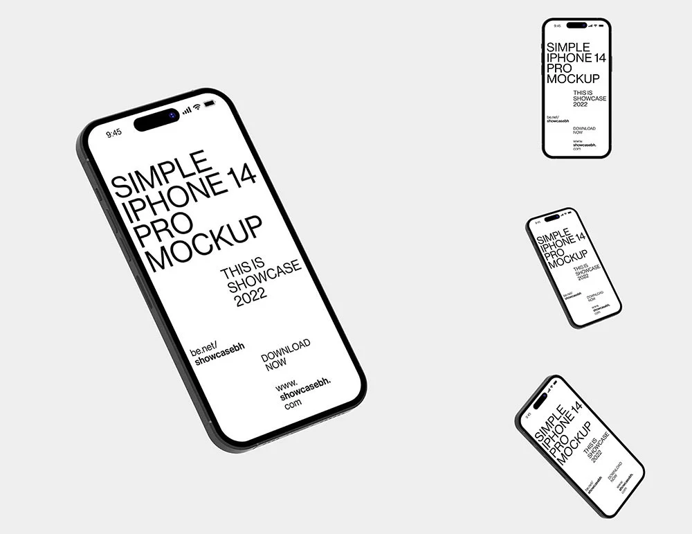 Simple Iphone 14 Mockup Bundle